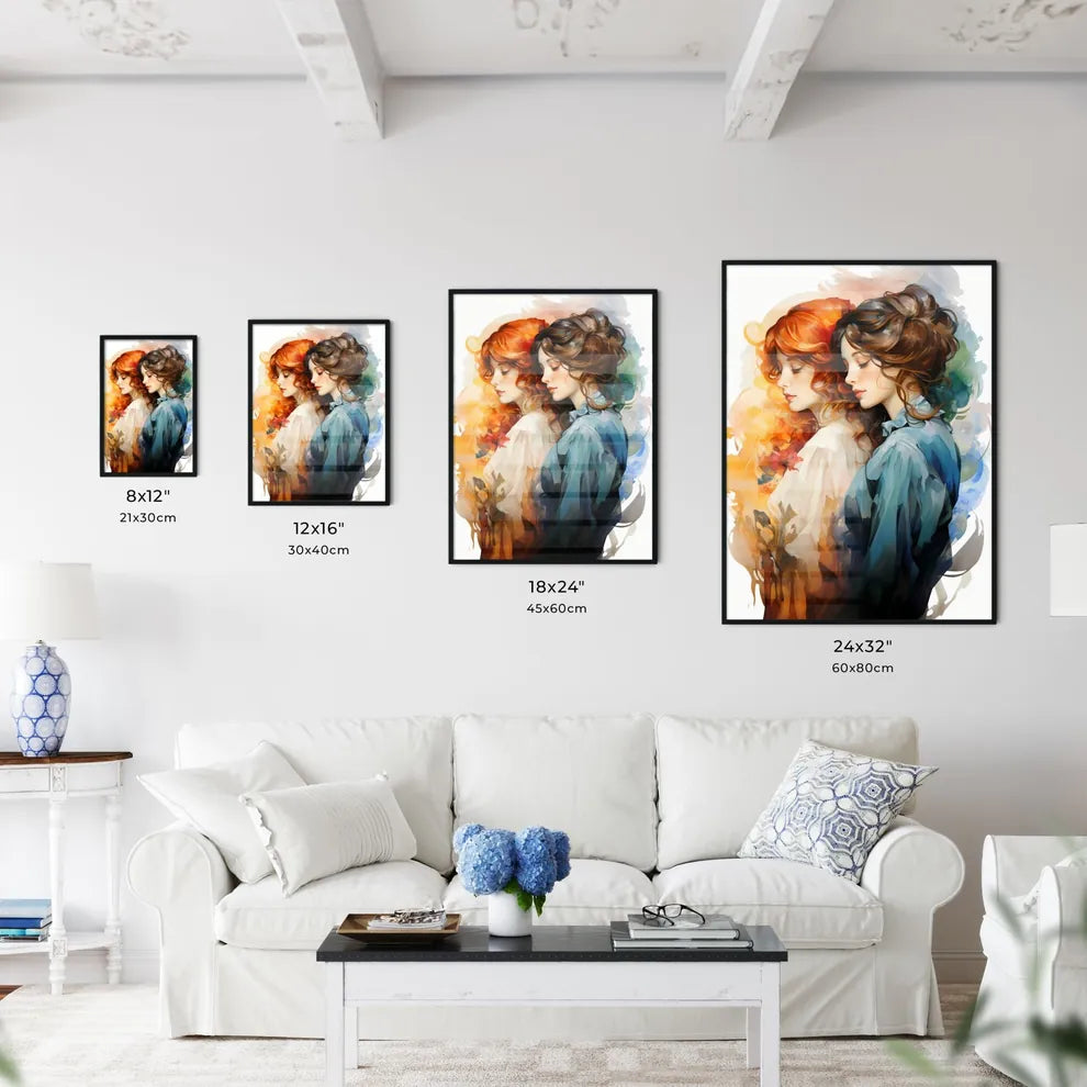 Two Young Beautiful Women Of 1920S - A Coupl - Kitchen Hangings