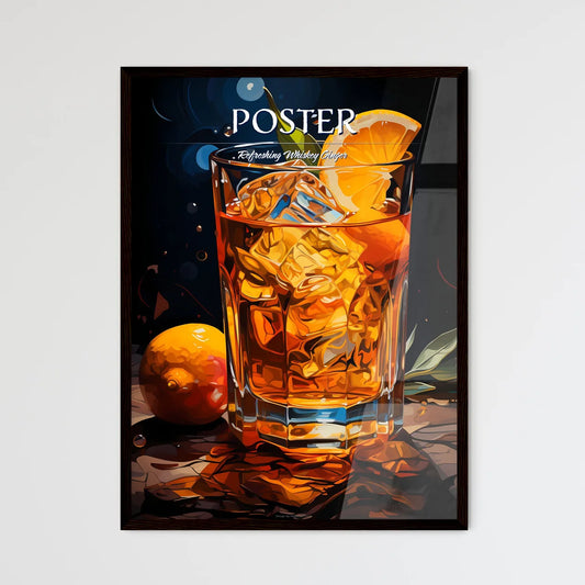 Whiskey Ginger Is An Easy Cocktail - A Glass - Framed Art Print