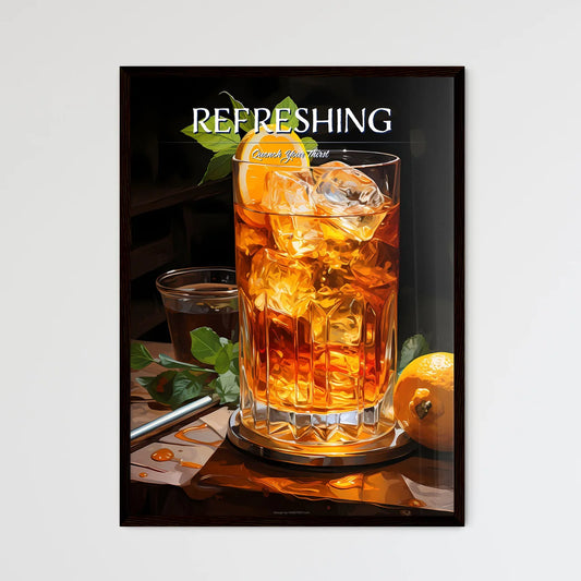 Whiskey Ginger Is An Easy Cocktail - A Glass - Framed Art Print