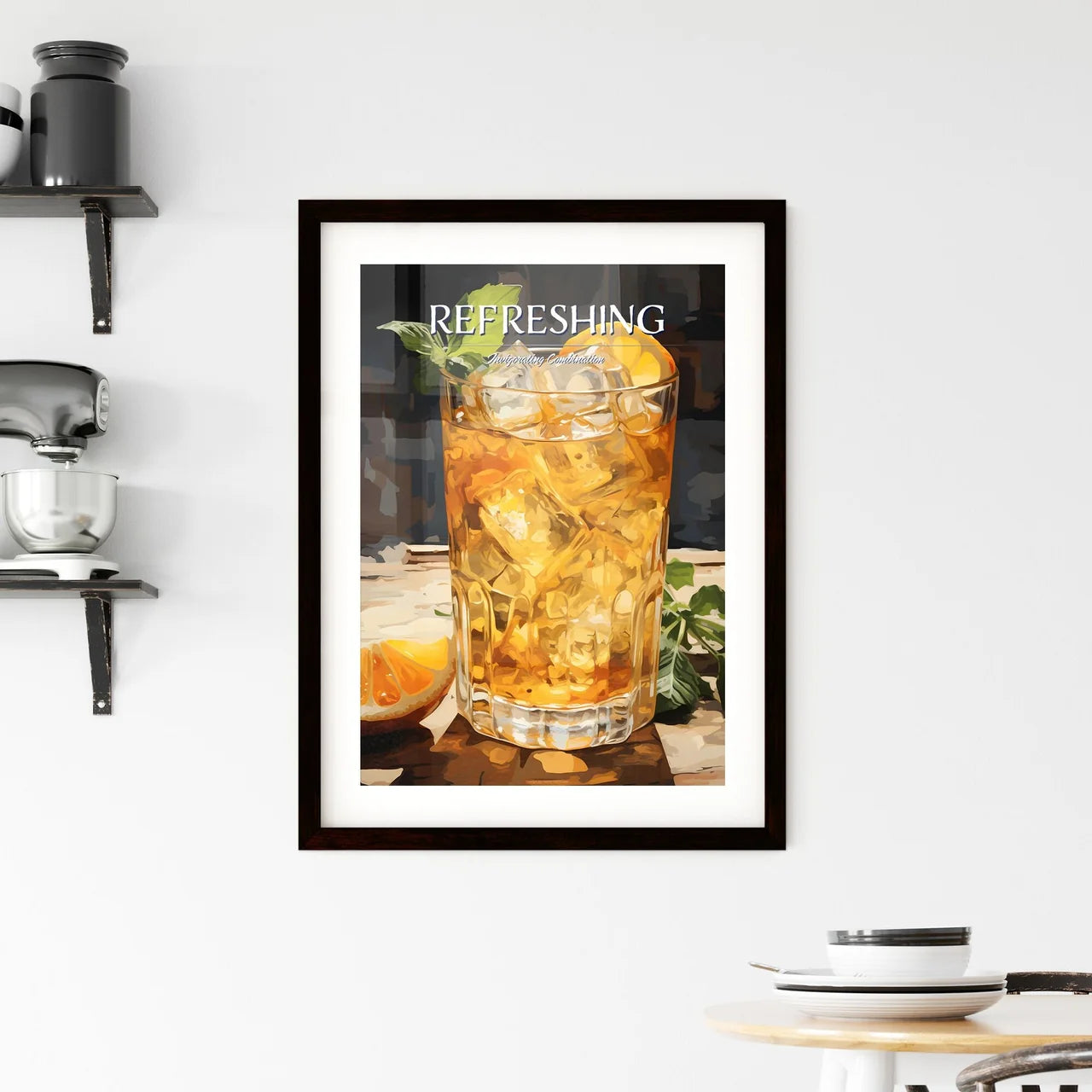 Whiskey Ginger Is An Easy Cocktail - A Glass Framed Print