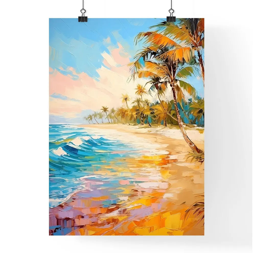 Wide Paradise Beach Panorama Background - A  Poster