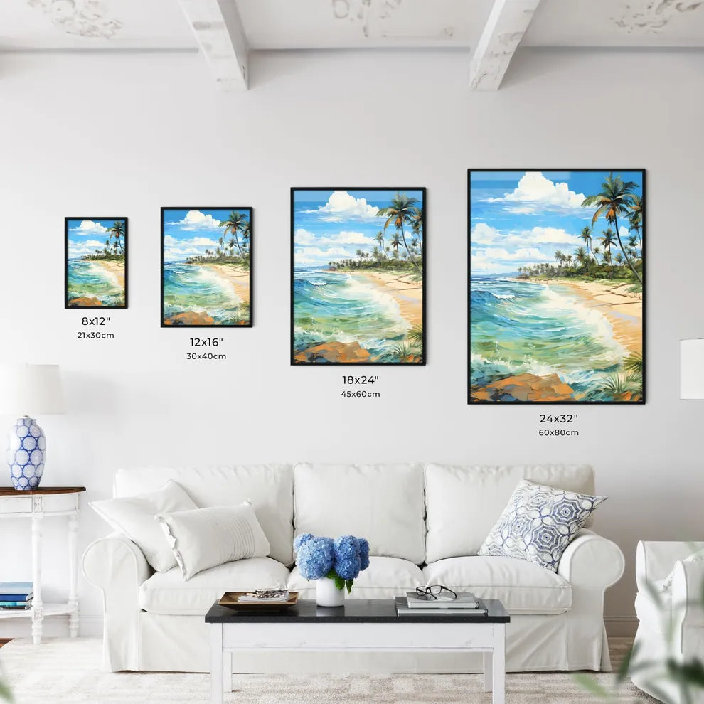 Wide Paradise Beach Panorama Background - A  - Kitchen Hangings