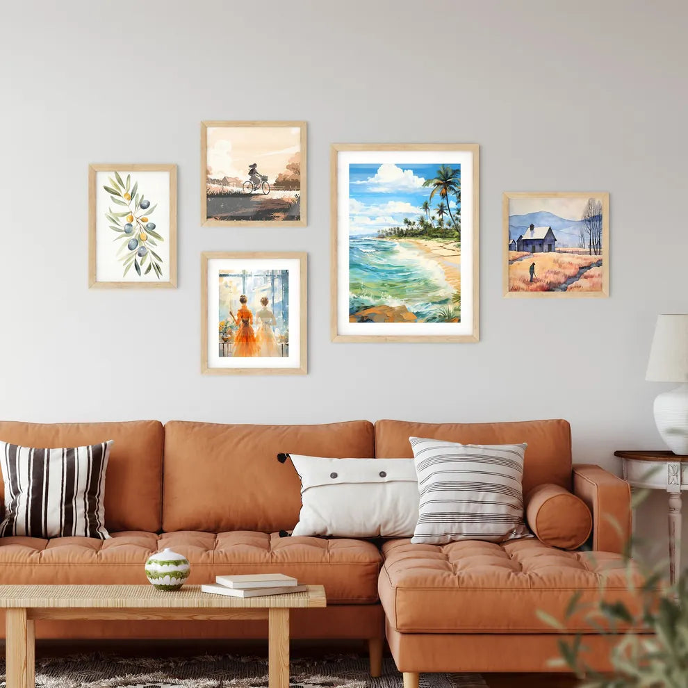 Wide Paradise Beach Panorama Background - A  Wall Art