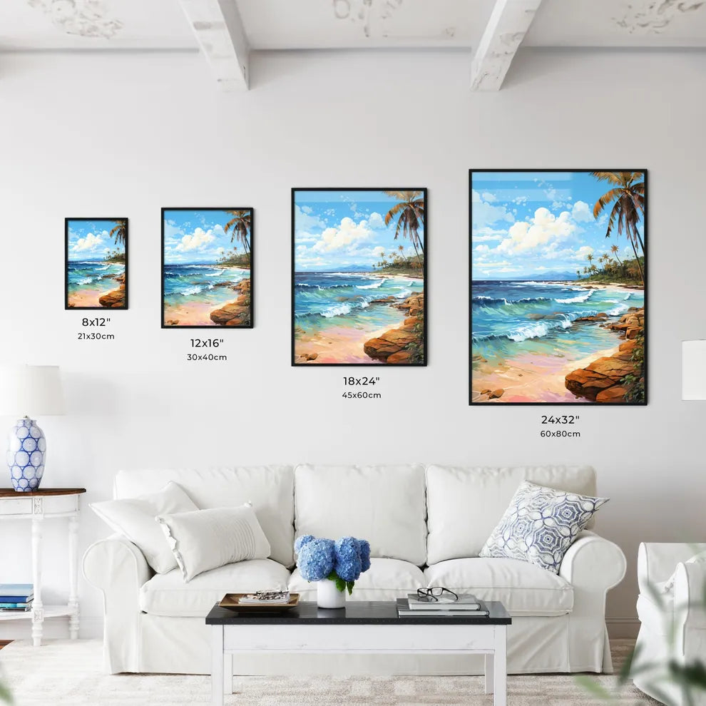 Wide Paradise Beach Panorama Background - A  - Kitchen Hangings