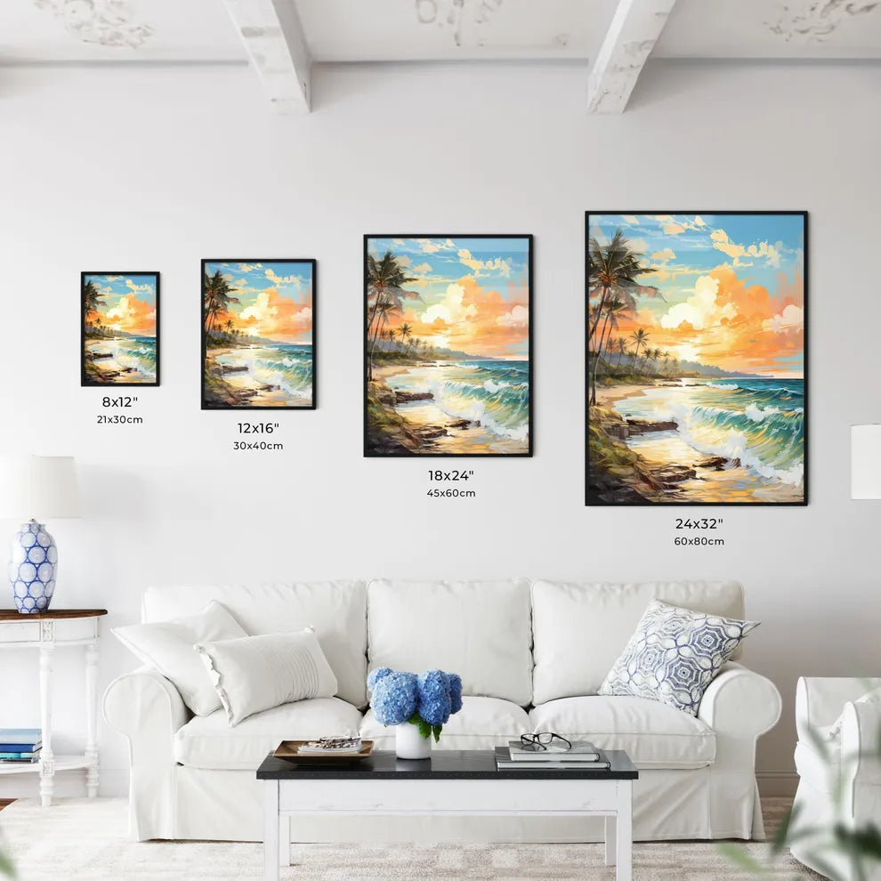 Wide Paradise Beach Panorama Background - A  - Kitchen Hangings