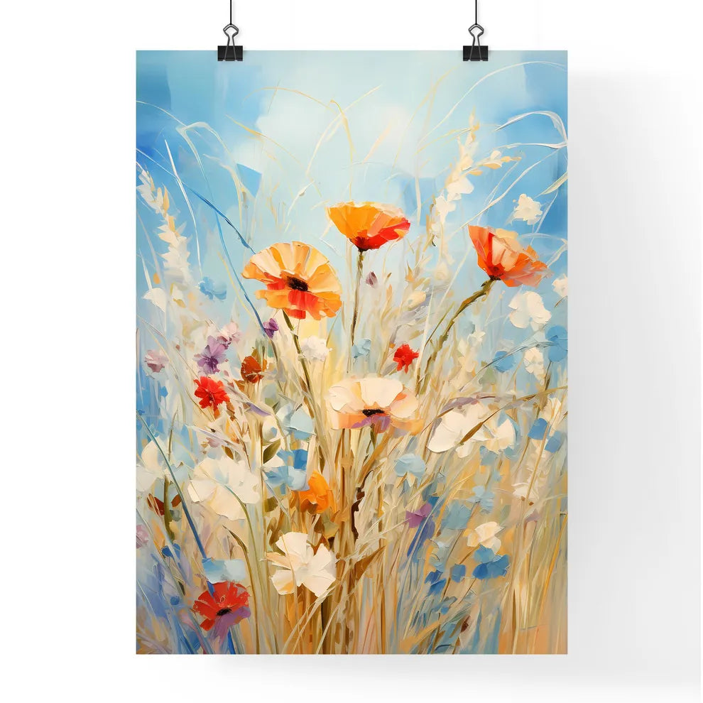Wild Summer Grasses And Field Flowers - A Pa Poster