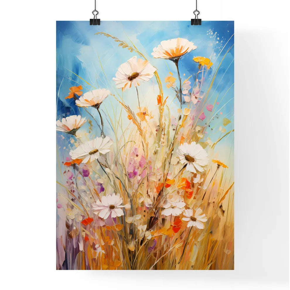 Wild Summer Grasses And Field Flowers - A Pa Poster