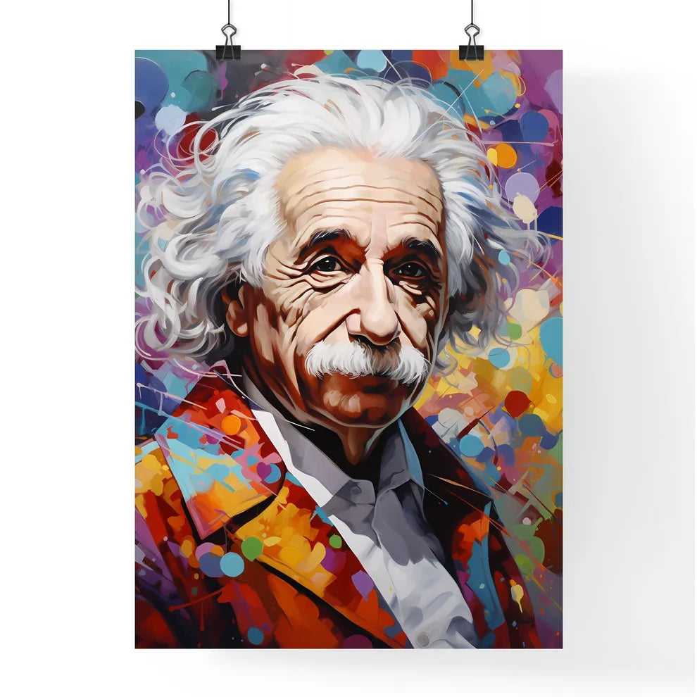 Albert Einstein Doing A Job  Poster