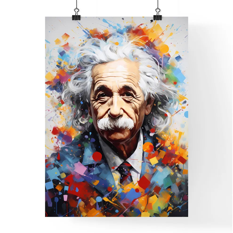 Albert Einstein Doing A Job - A Man With W Poster