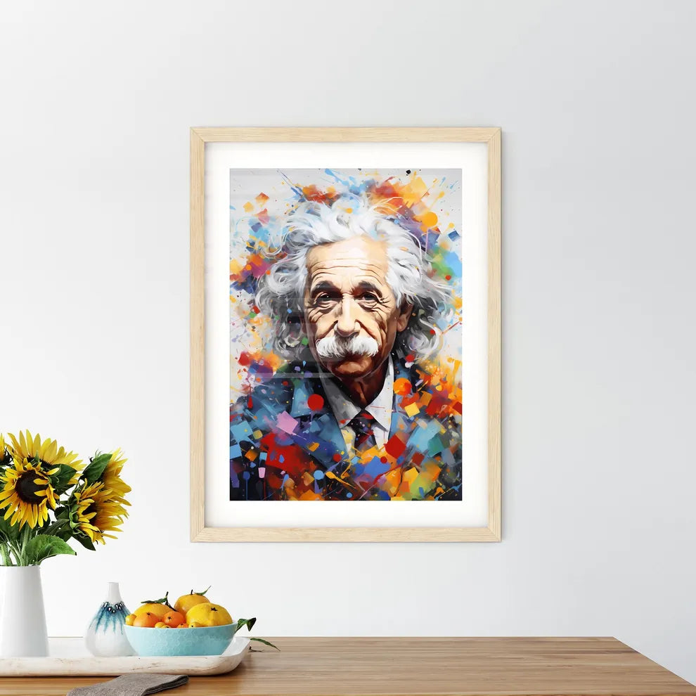 Albert Einstein Doing A Job - A Man With W Framed Print