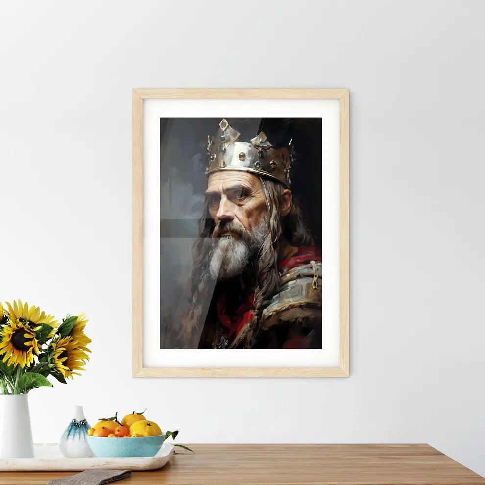 Alfred The Great King Of Wessex - A Man Wear Framed Print