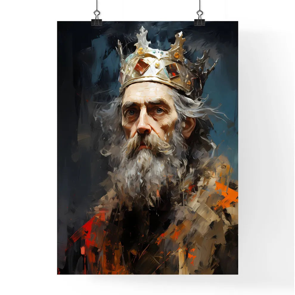 Alfred The Great King Of Wessex - A Painting Poster