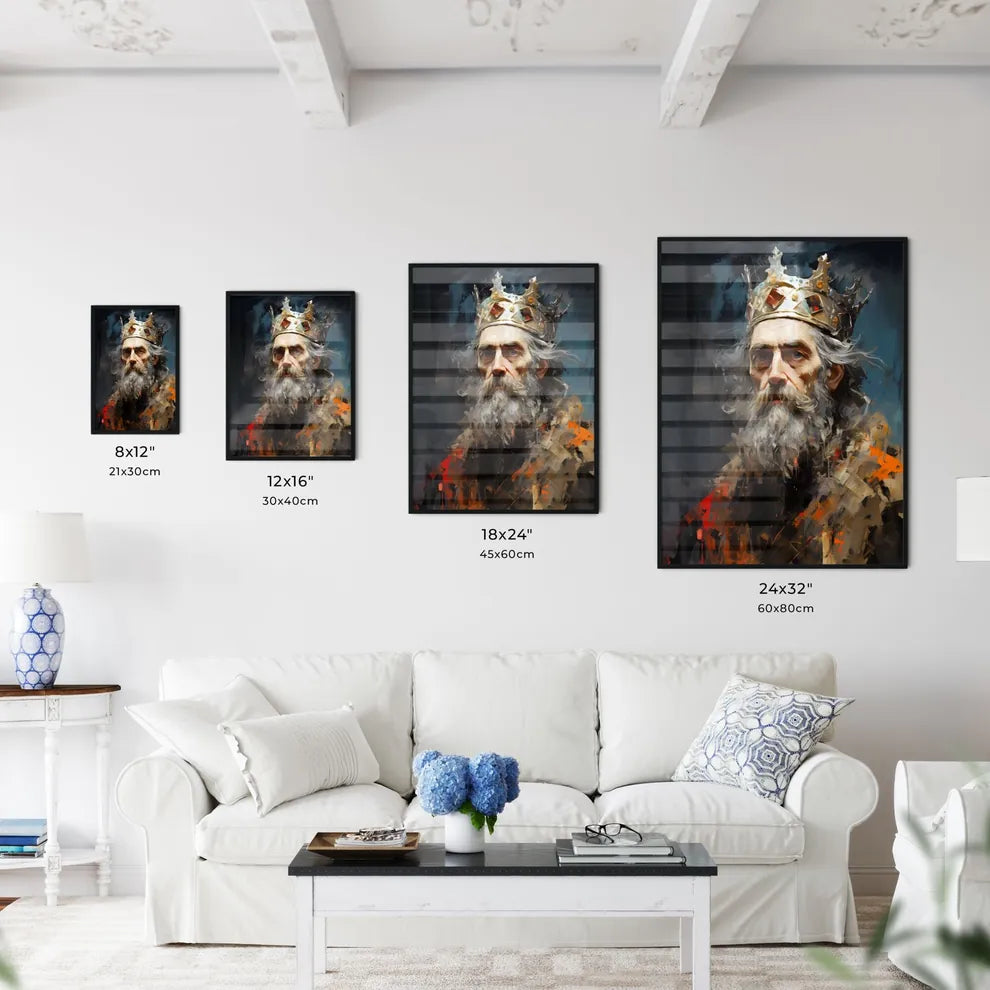 Alfred The Great King Of Wessex - A Painting - Kitchen Hangings