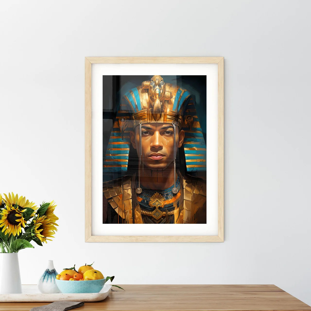 Amenhotep Iii Pharaoh Of Egypt - A Man Weari Framed Print
