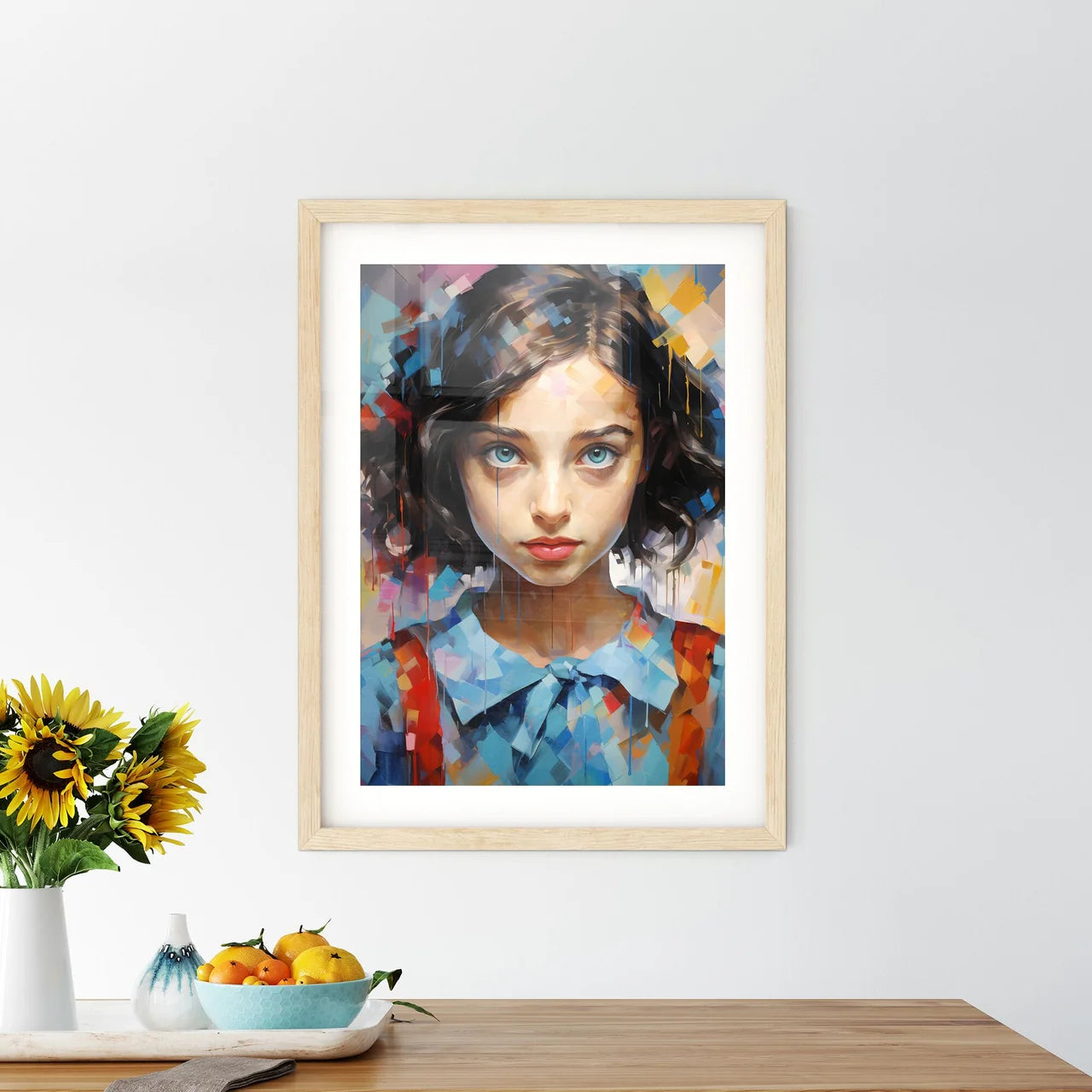 Anne Frank German-Born Jewish Diarist - A Gi Framed Print
