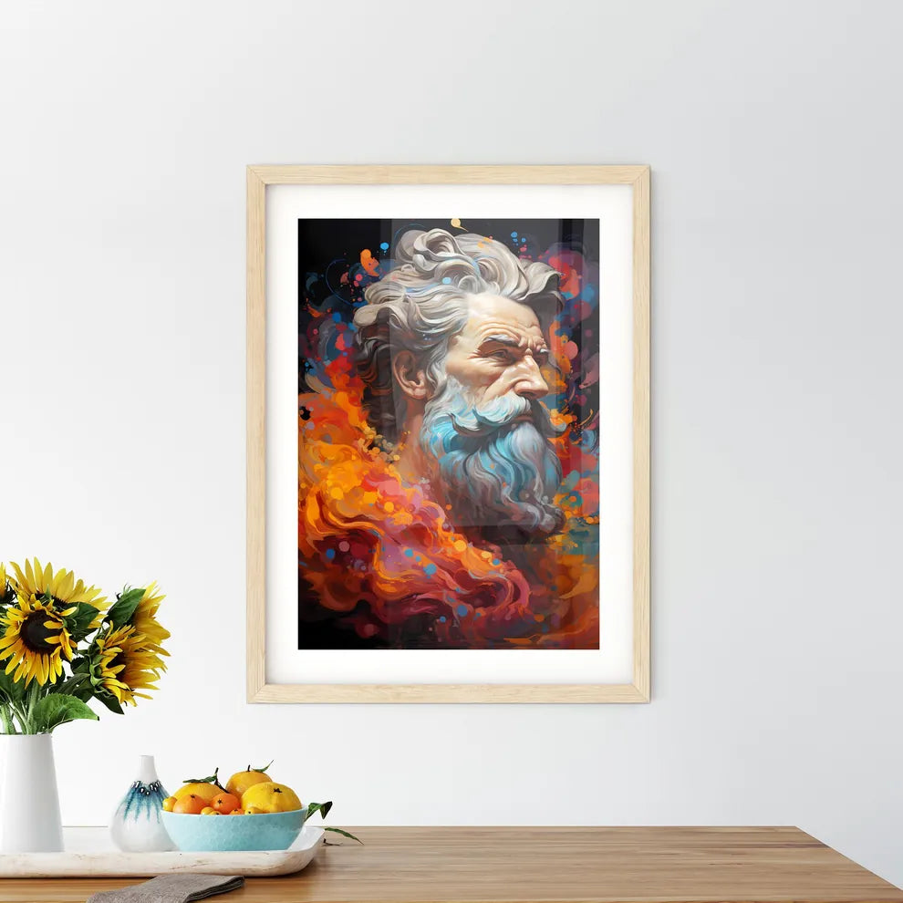 Aristoteles Explains The World - A Painting  Framed Print