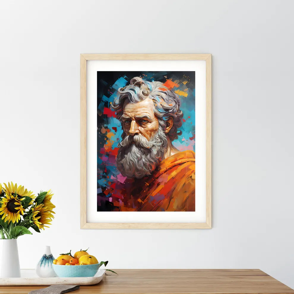 Aristotle Ancient Greek Philosopher - A Pain Framed Print