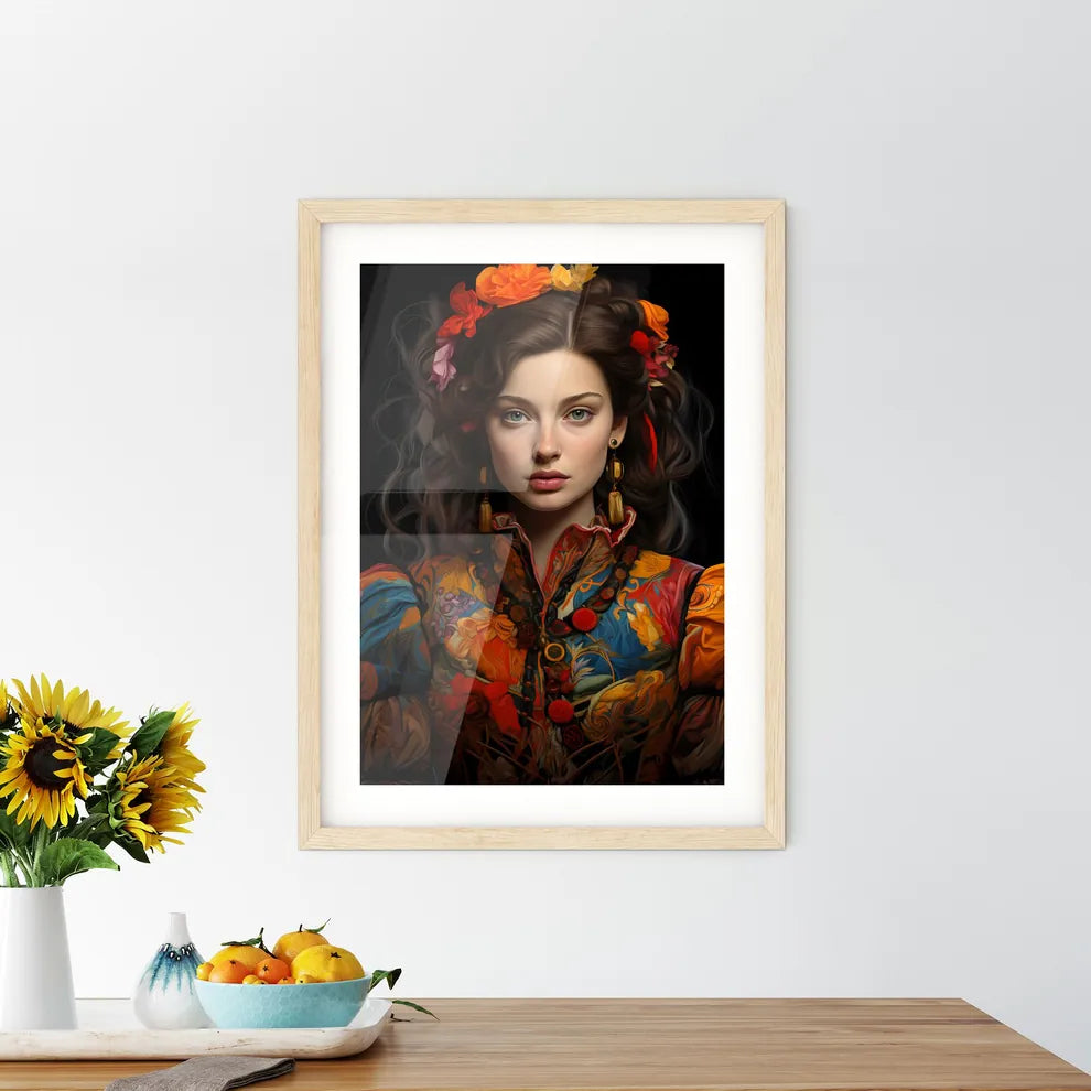 Catherine De Medici Italian Noblewoman - A W Framed Print