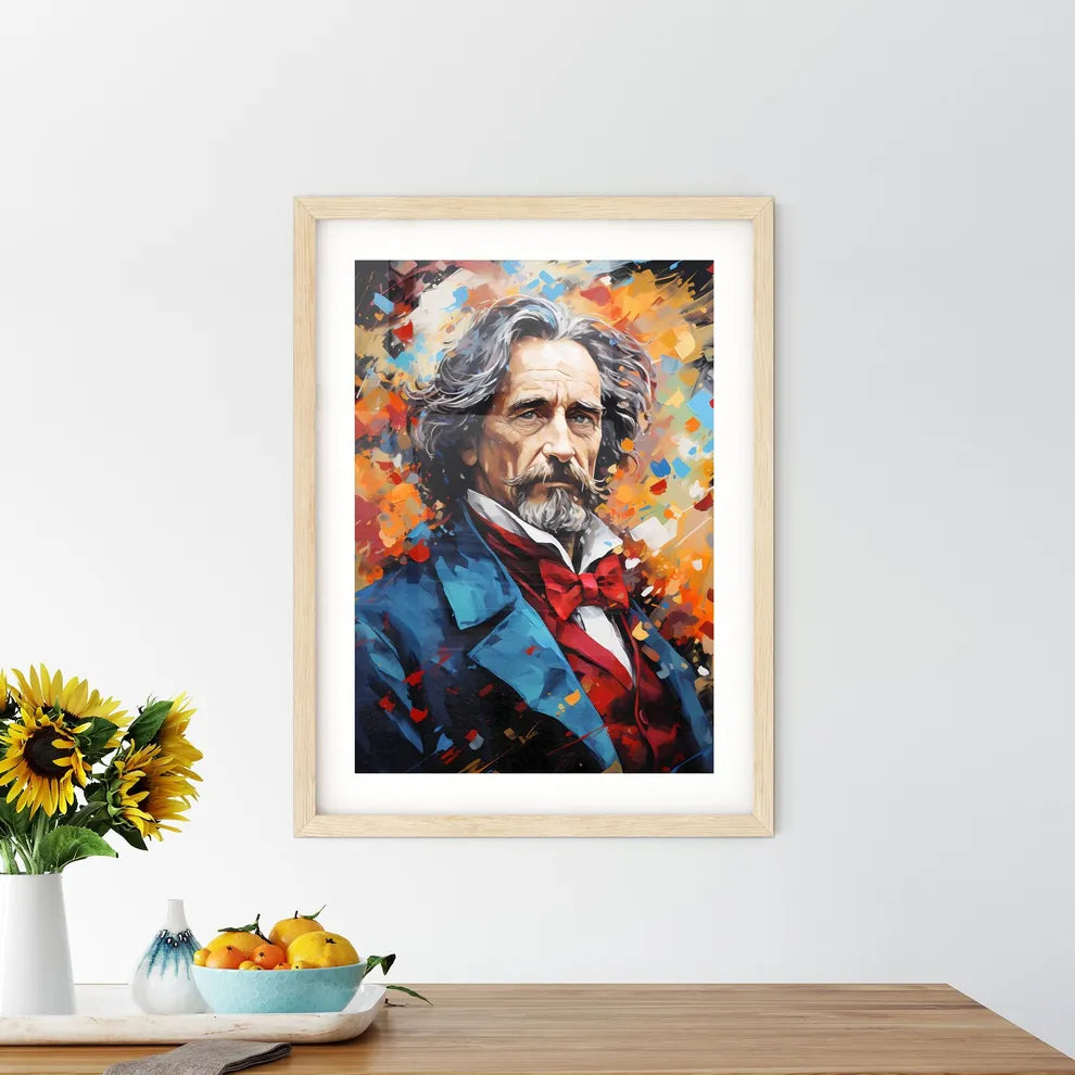 Charles Dickens Writes About The Future - A  Framed Print