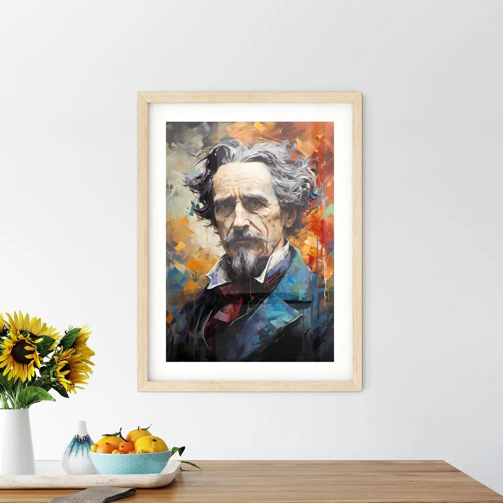 Charles Dickens Writes About The Future - A  Framed Print