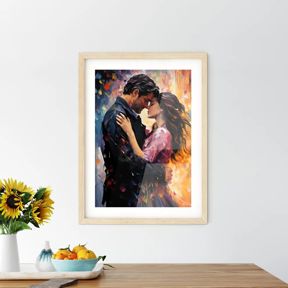 Couple In Times Of The Revolution In Paris - Framed Print