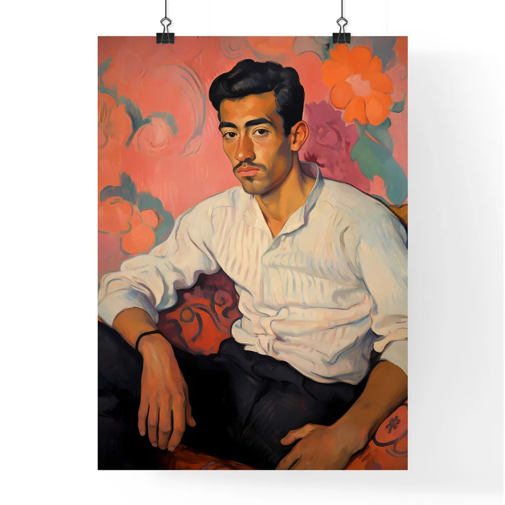 Eugne Henri Paul Gauguin French Post-Impressionist - A Man Sitting On A Couch Default Title