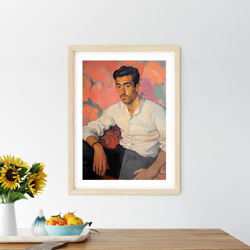 Eugne Henri Paul Gauguin French Post-Impressionist - A Man Sitting On A Couch Default Title