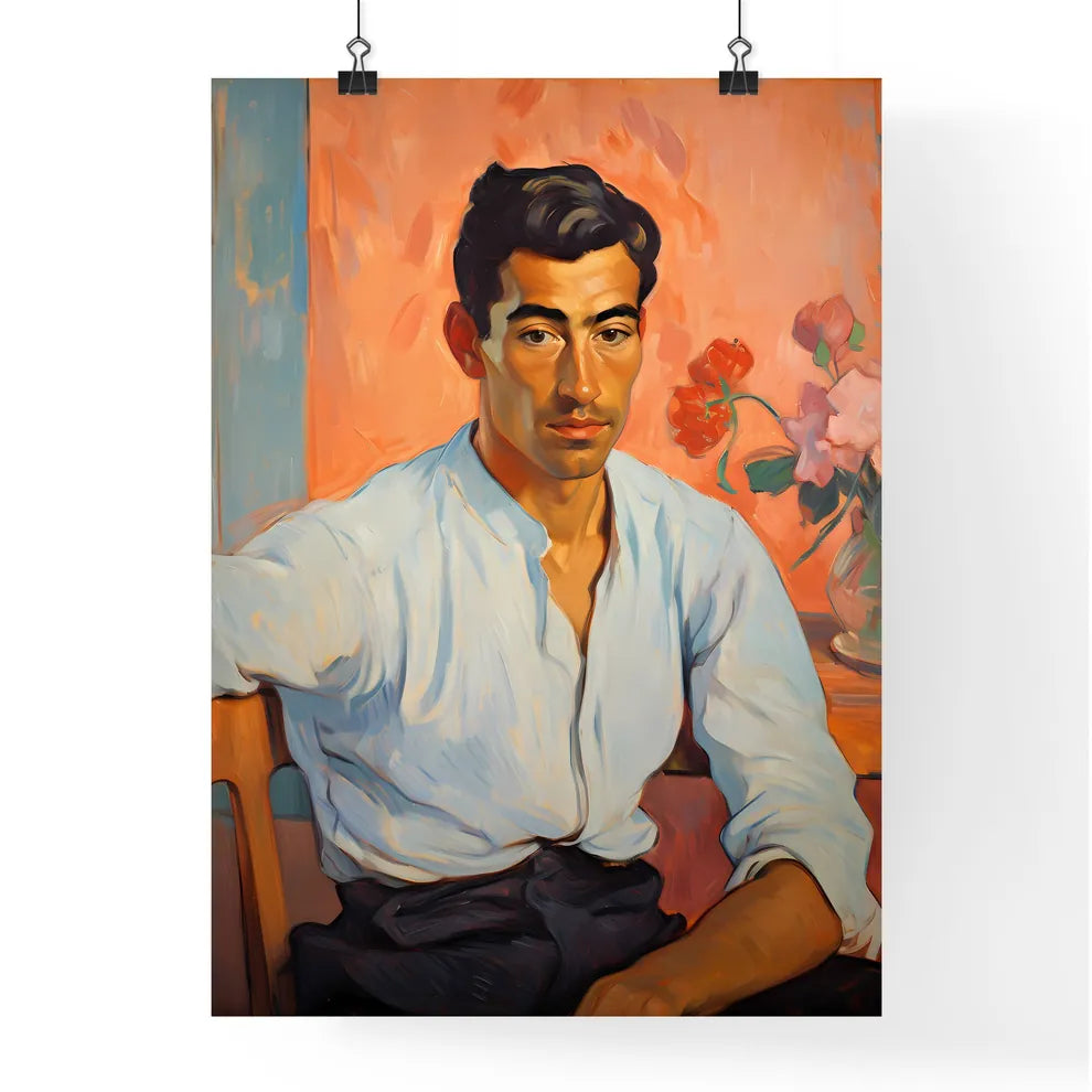 Eugne Henri Paul Gauguin French Post-Impressionist - A Man Sitting In A Chair Default Title