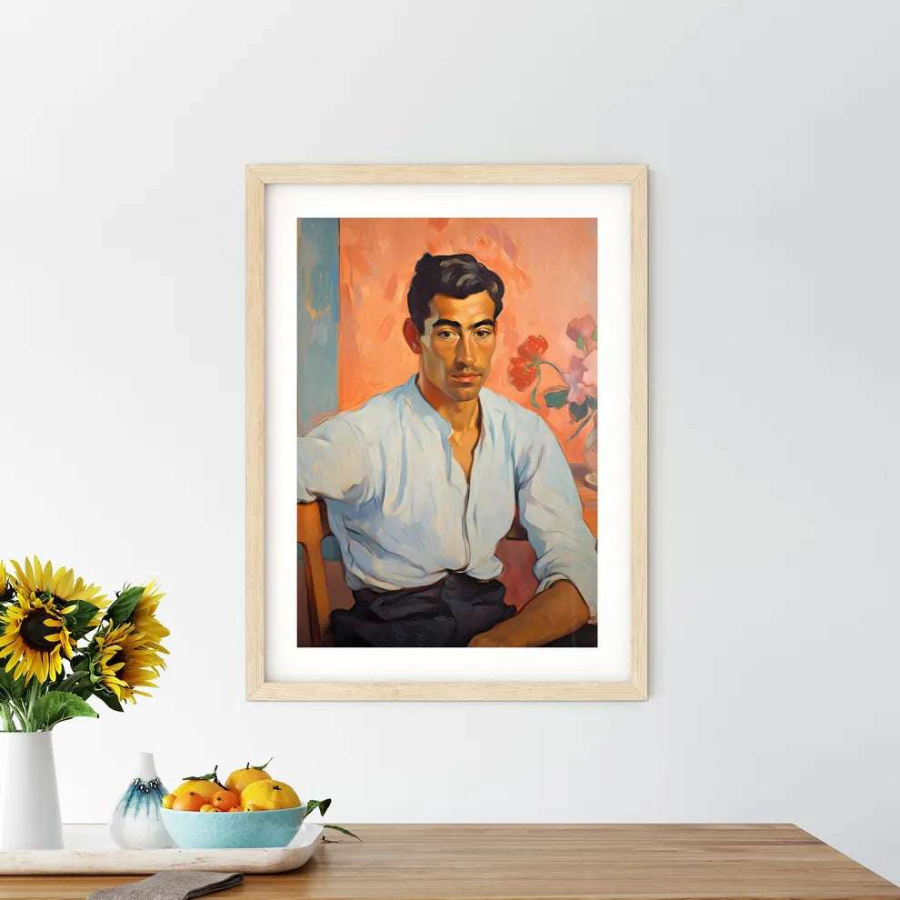 Eugne Henri Paul Gauguin French Post-Impressionist - A Man Sitting In A Chair Default Title