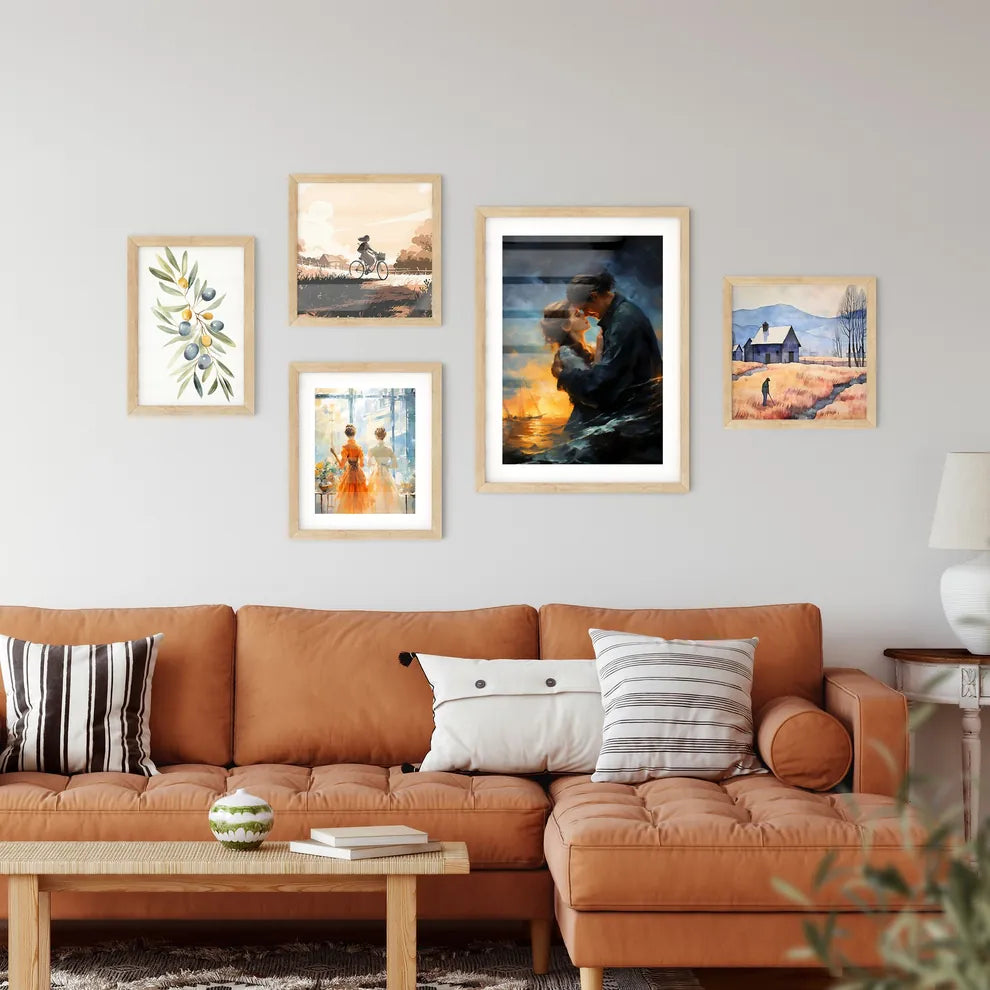 Fischer And His Wife At Stormy Night On The  Wall Art