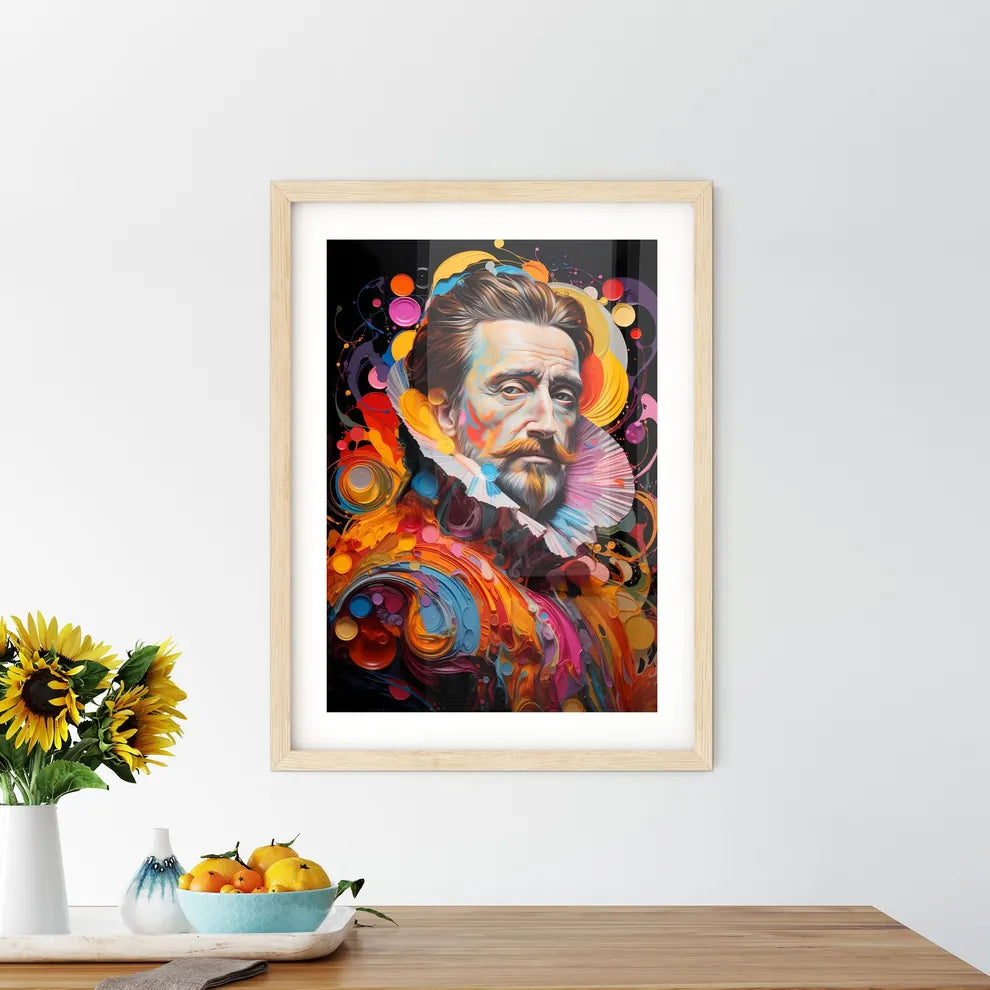 Francis Bacon Also Known As Lord Verulam - A Framed Print