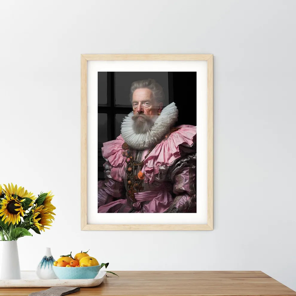 Francis Bacon Also Known As Lord Verulam - A Framed Print