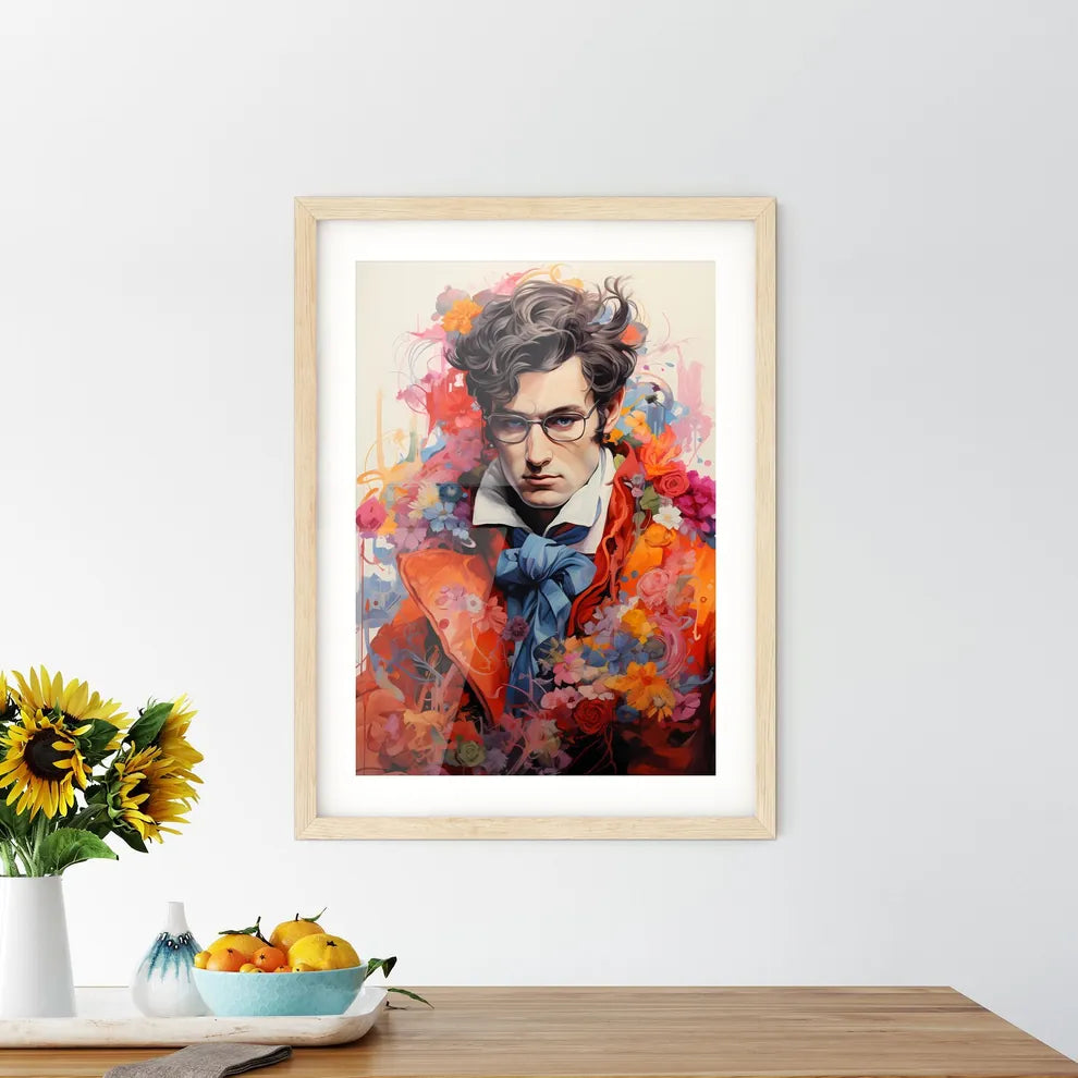 Franz Schubert Austrian Composer - A Man Wea Framed Print