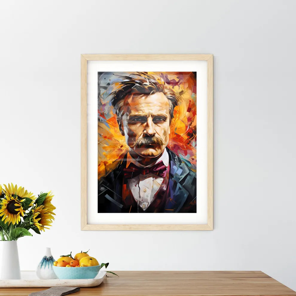 Friedrich Wilhelm Nietzsche German Philosoph Framed Print