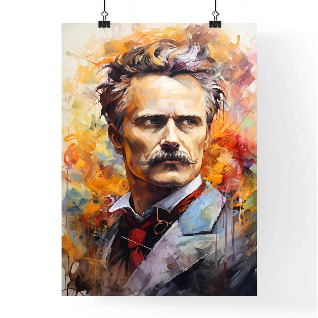 Friedrich Wilhelm Nietzsche German Philosoph Poster