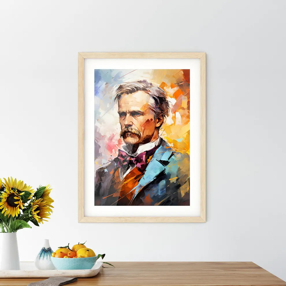 Friedrich Wilhelm Nietzsche German Philosoph Framed Print