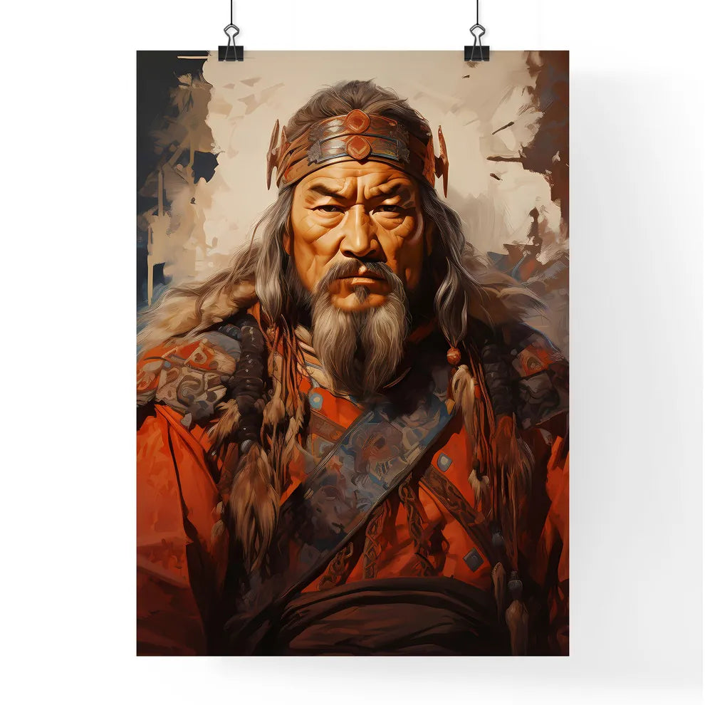 Genghis Khan Founder Of The Mongol Empire  Poster