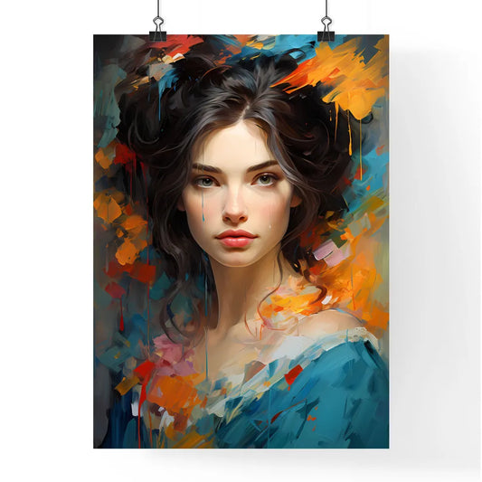Hand-Drawn Art Painting As Classical Portrai Poster