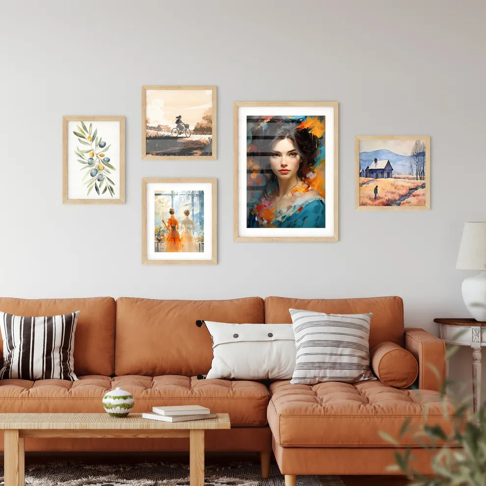 Hand-Drawn Art Painting As Classical Portrai Wall Art