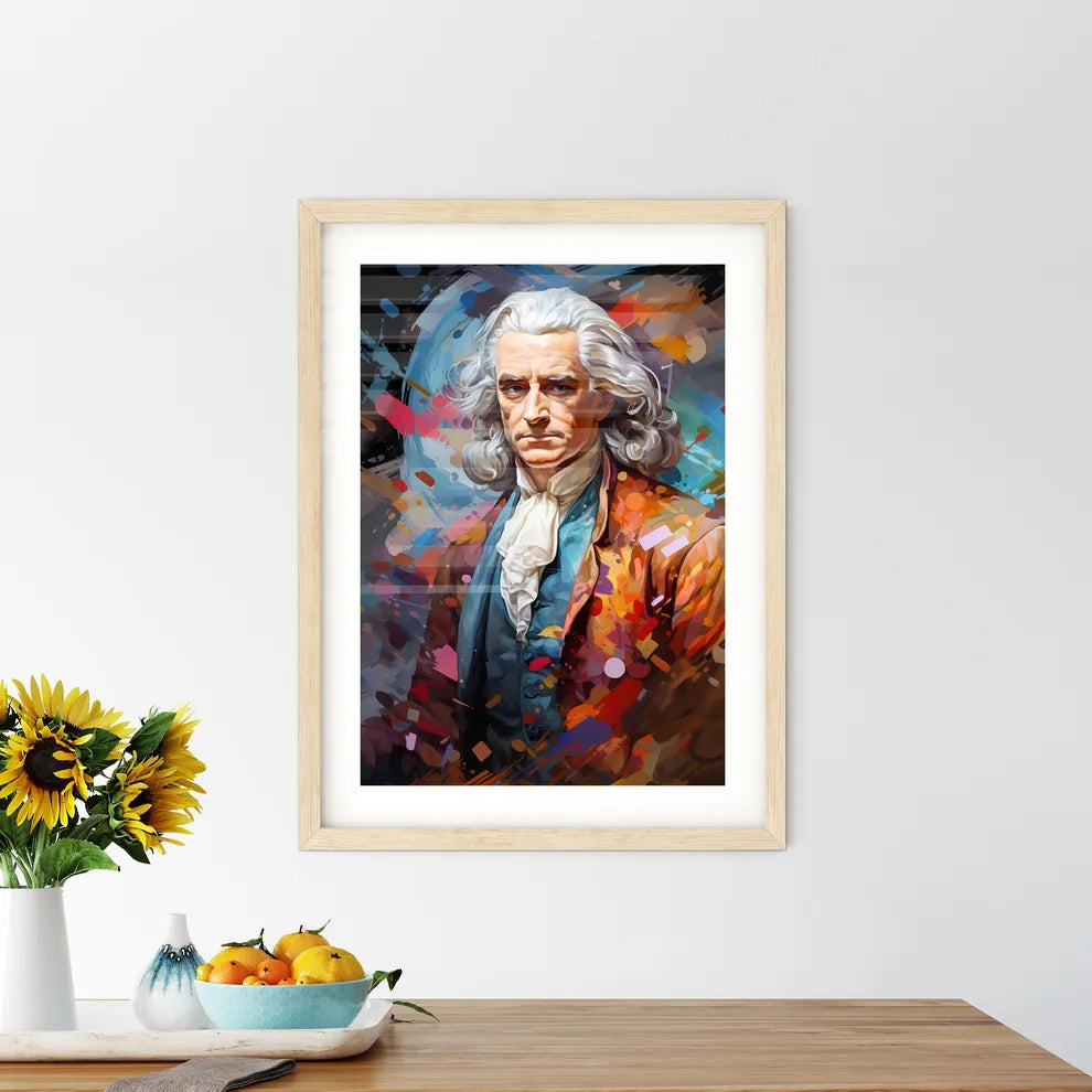 Isaac Newton Mathematician Astronomer And Ph Framed Print