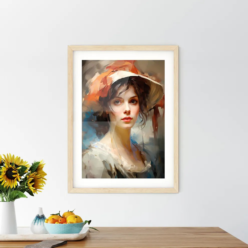 Jane Austen English Novelist - A Woman Wear Framed Print