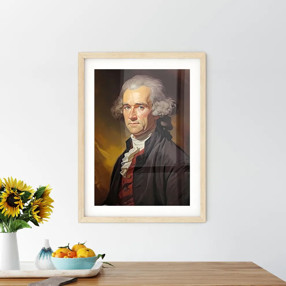 Jean-Jacques Rousseau Genevan Philosopher - A Painting Of A Man Default Title