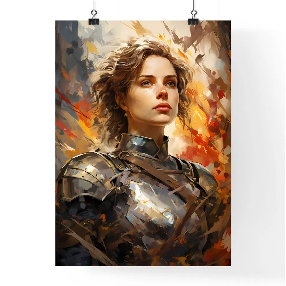 Joan Of Arc French Martyr Saint And Military Poster