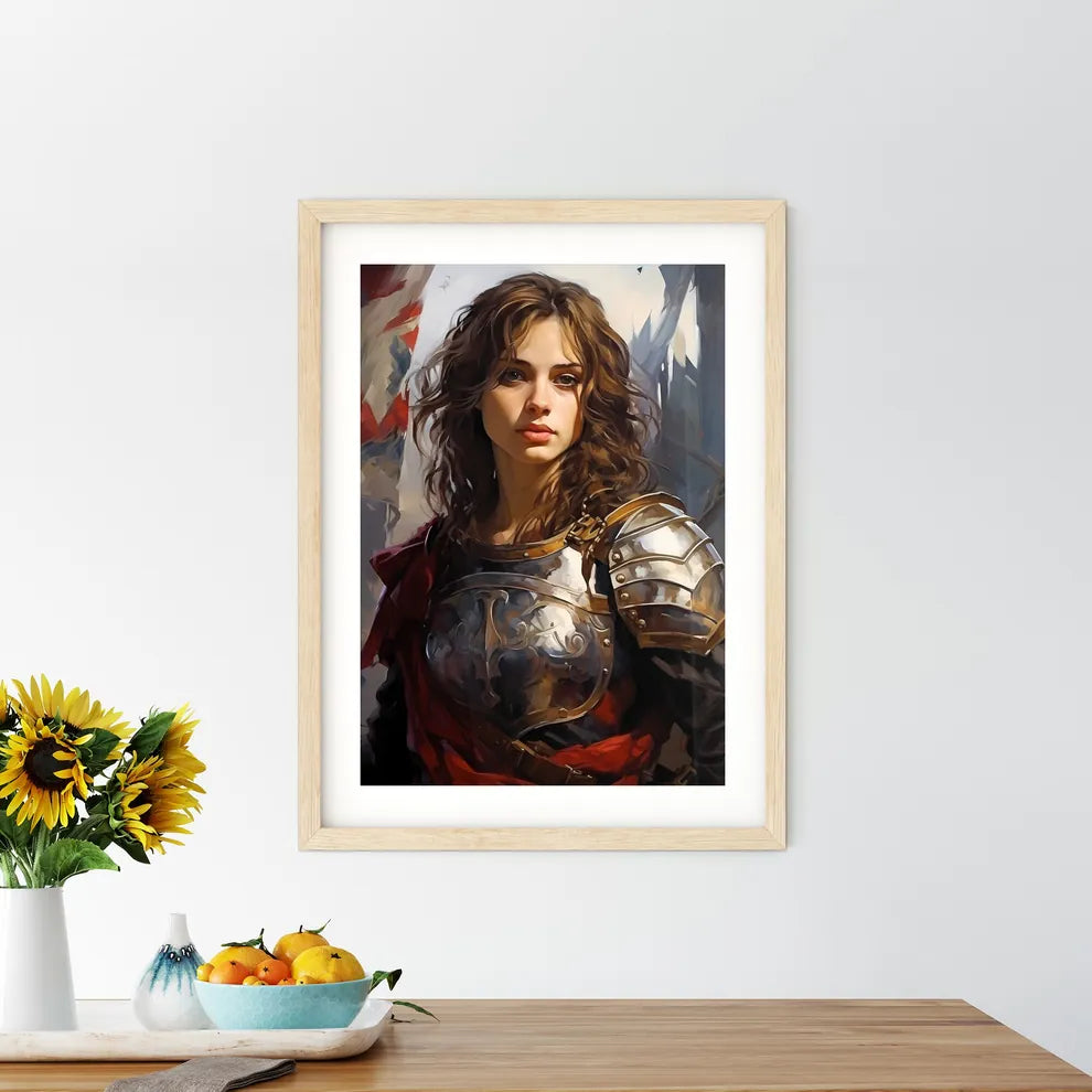 Joan Of Arc French Martyr Saint And Military Framed Print