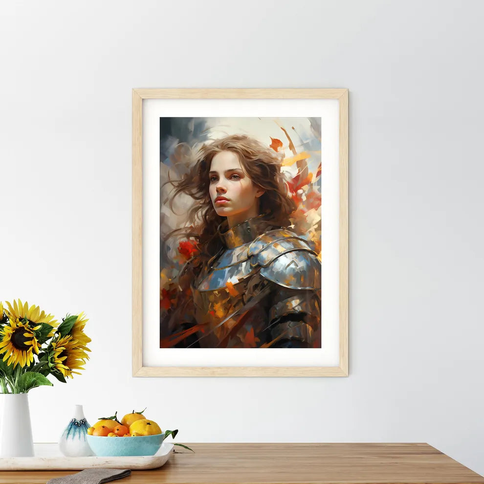 Joan Of Arc French Martyr Saint And Military Framed Print