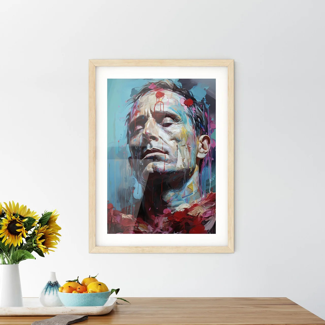 Julius Caesar Killed By Kleopatra - A Man Wi Framed Print