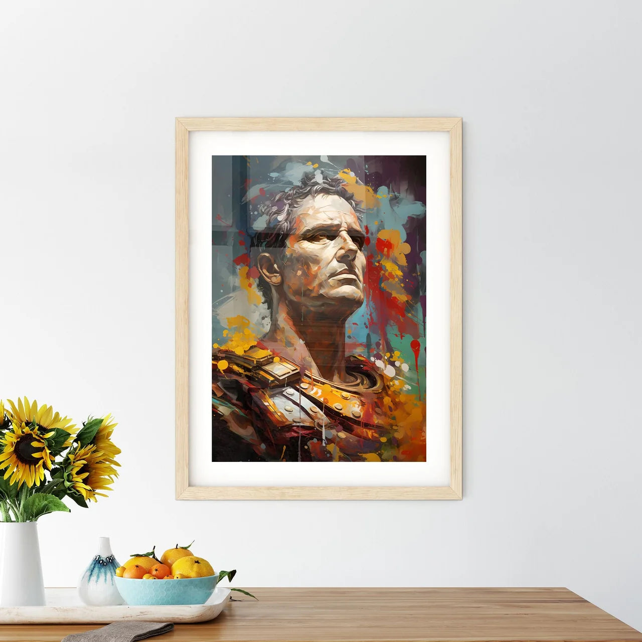 Julius Caesar Killed By Kleopatra - A Painti Framed Print
