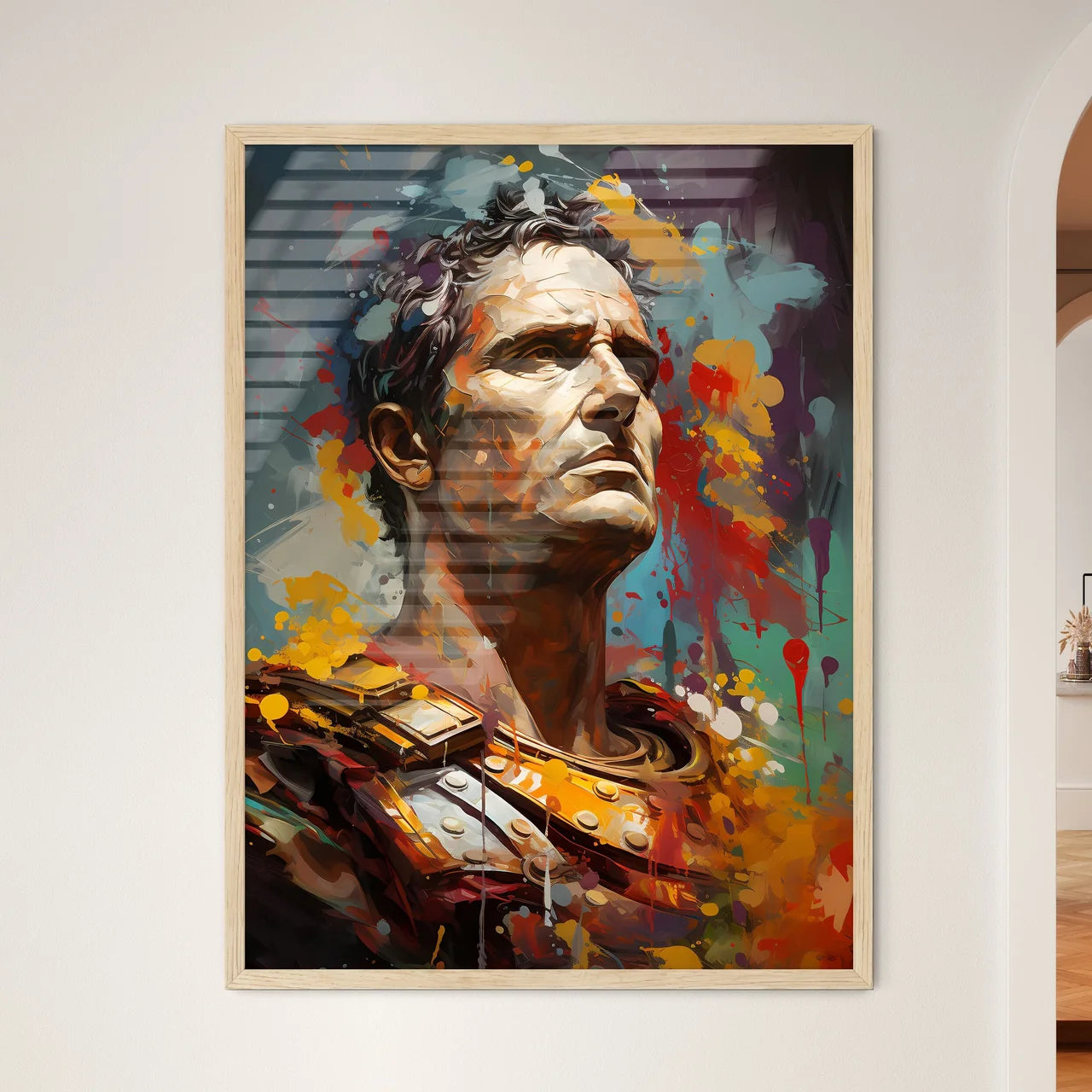 Julius Caesar Killed By Kleopatra - A Painti - Framed Art Print