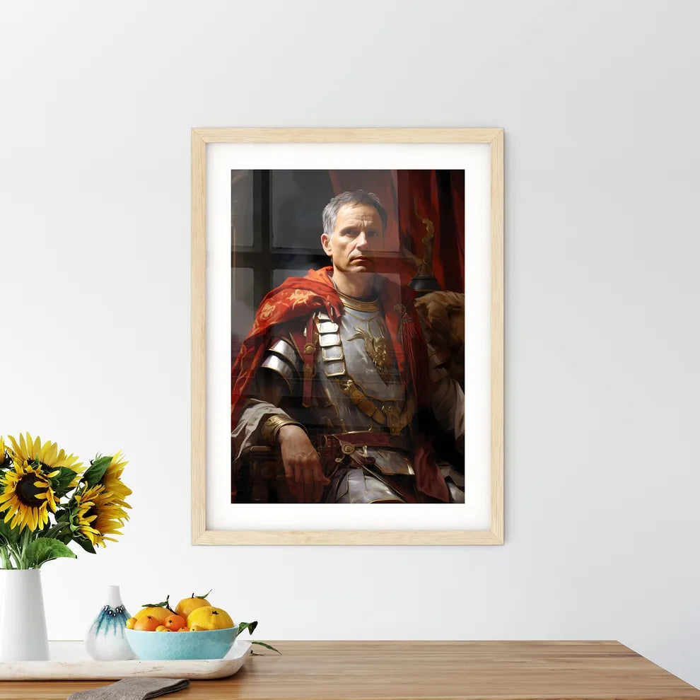 Julius Caesar Roman Ruler General And States Framed Print
