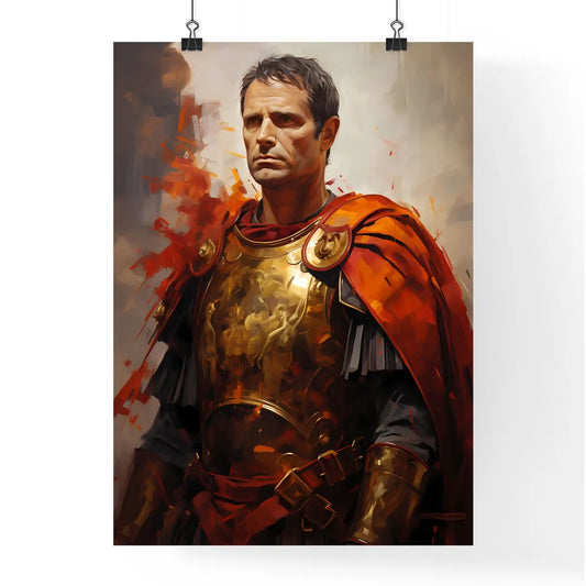 Julius Caesar Roman Ruler General And States Poster